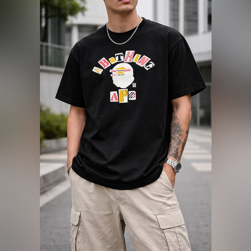 Bape A Bathing Ape (BAPE) Graphic T-Shirt - Size Large - Made in Japan used